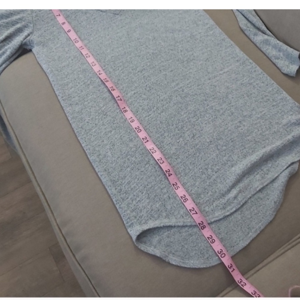 Wilfred Free top Medium gray v neck long sleeves long line tunic - Picture 10 of 10